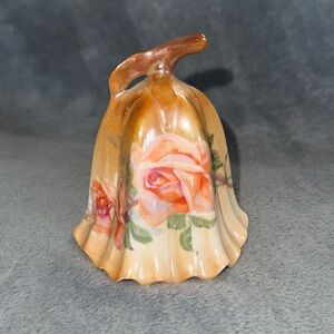 Rare Vintage Hand-painted Porcelain Table Bell. Germany.